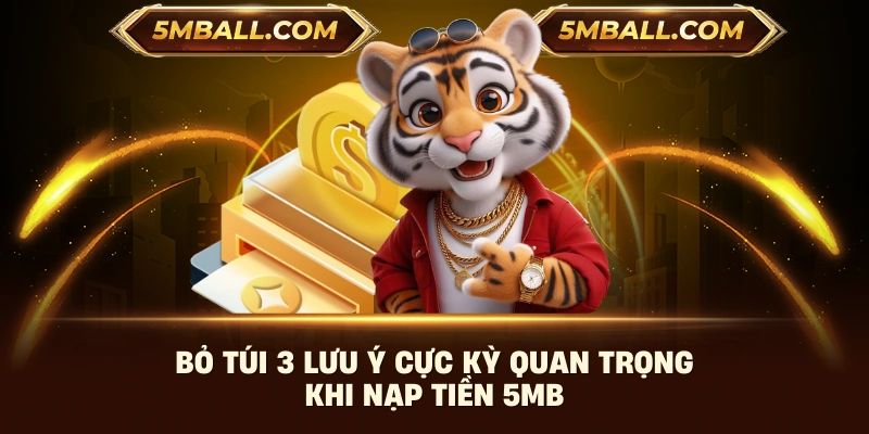 Bỏ túi 3 lưu ý cực kỳ quan trọng khi nạp tiền 5MB